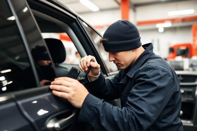 Tevreden klant met nieuwe autosleutel